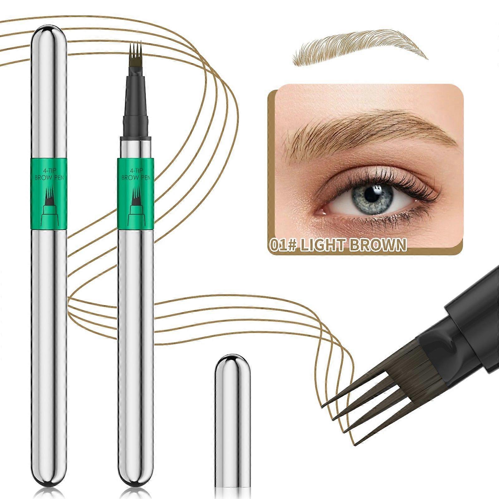 Crayon à sourcils Sourcil Microblading Stylo à sourcils Stylo à sourcils 4 points Stylo à sourcils Lift Snatch Sourcil Maquillage des yeux Preuve durable Naturel Sourcil Cheveux1ml Flye25