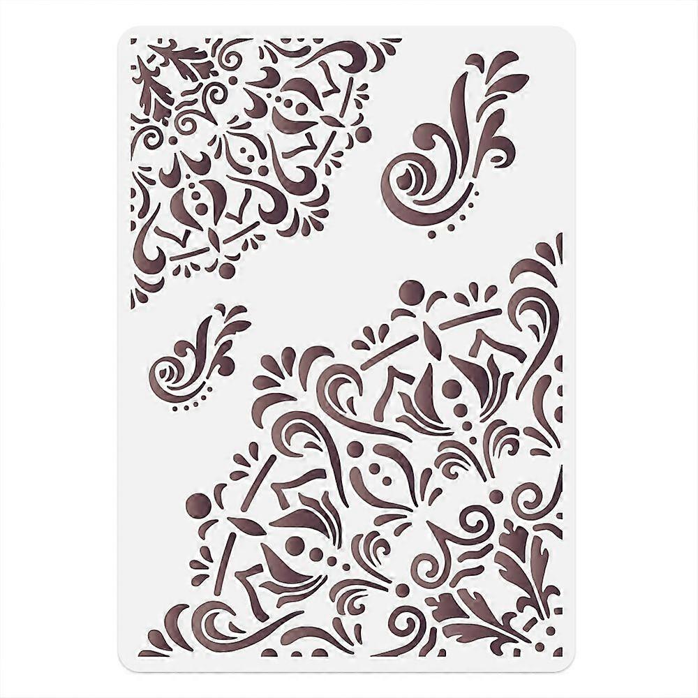 DIYスクラップブックフォトアルバム花297x210mmのための1pcペット中空描画絵画ステンシル