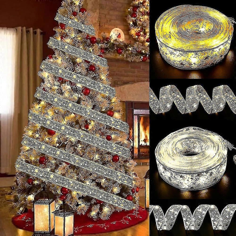 Ribbon With Lights Operated Compatible Tree Decor_a1176