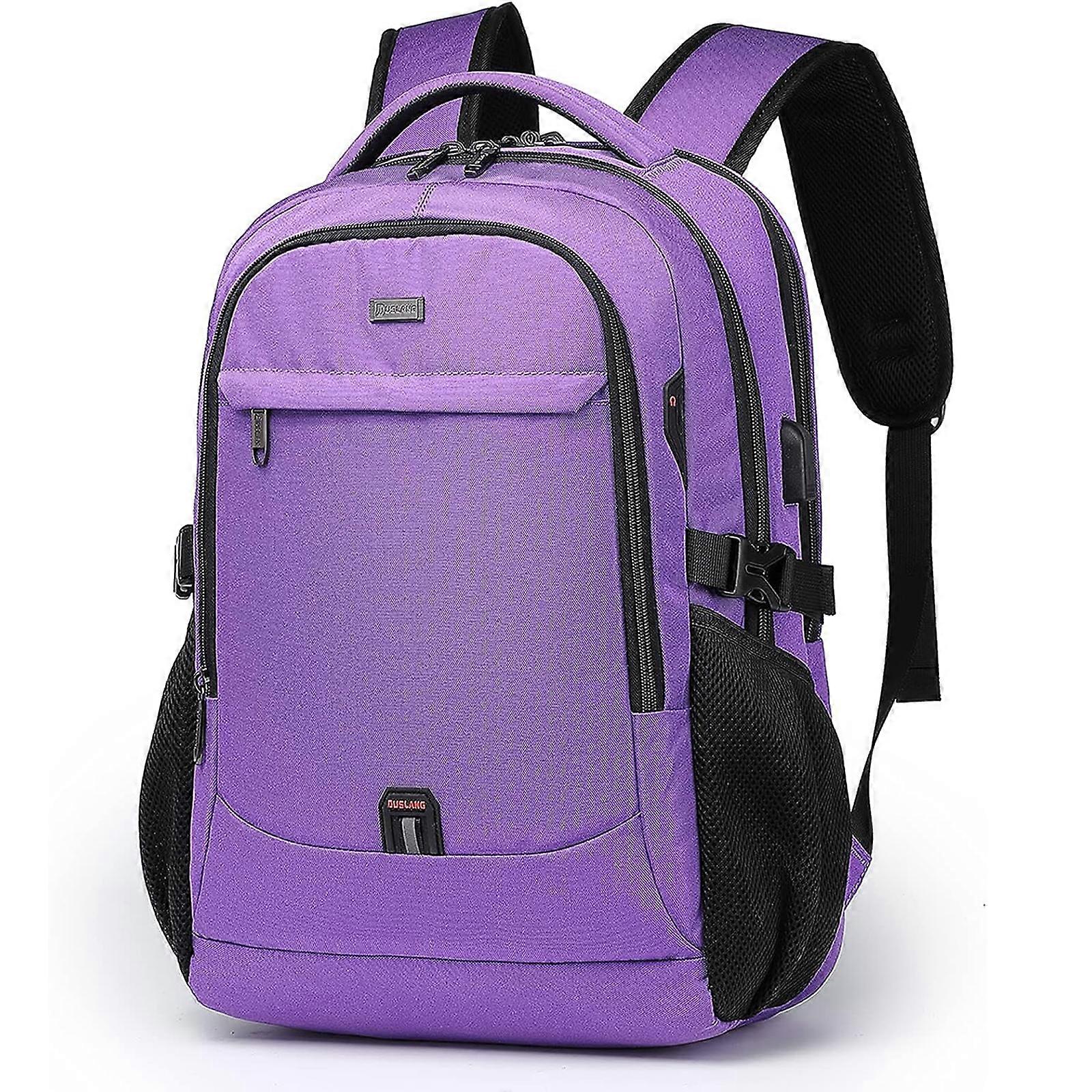 Bolsa para laptop de 18 polegadas em roxo: embalada a vácuo para viagens