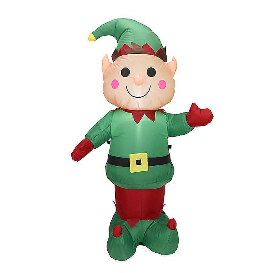 Energy Efficient 1.5m LED Christmas Inflatable Elf with Stakes