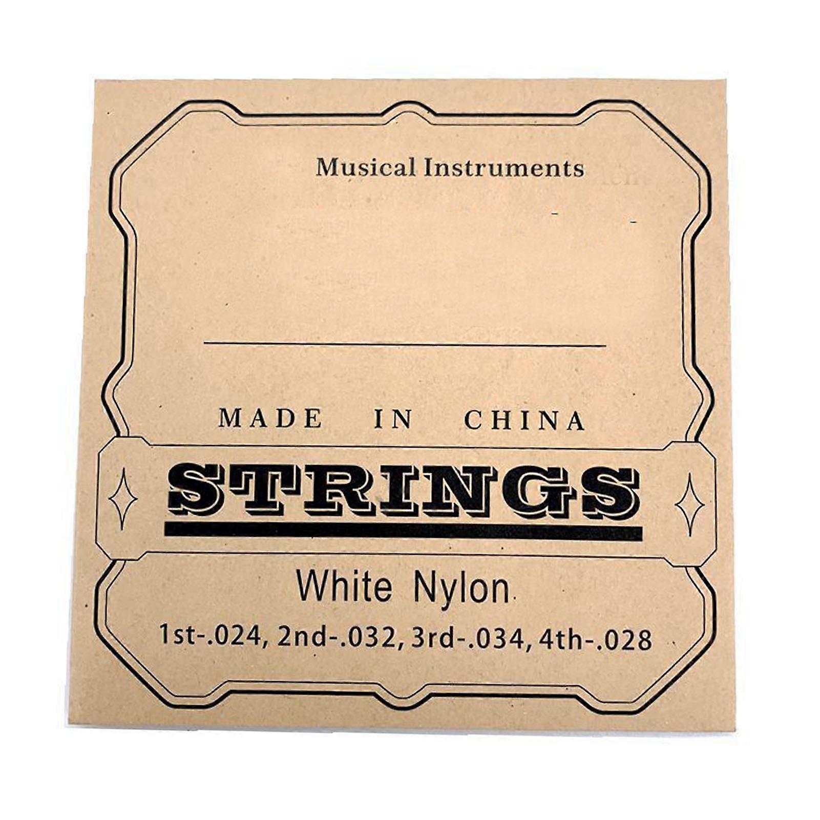 4Pcs Ukulele Strings Clear Beautiful Sound Professional Nylon Strings Replacement for 23in 26in Ukulele