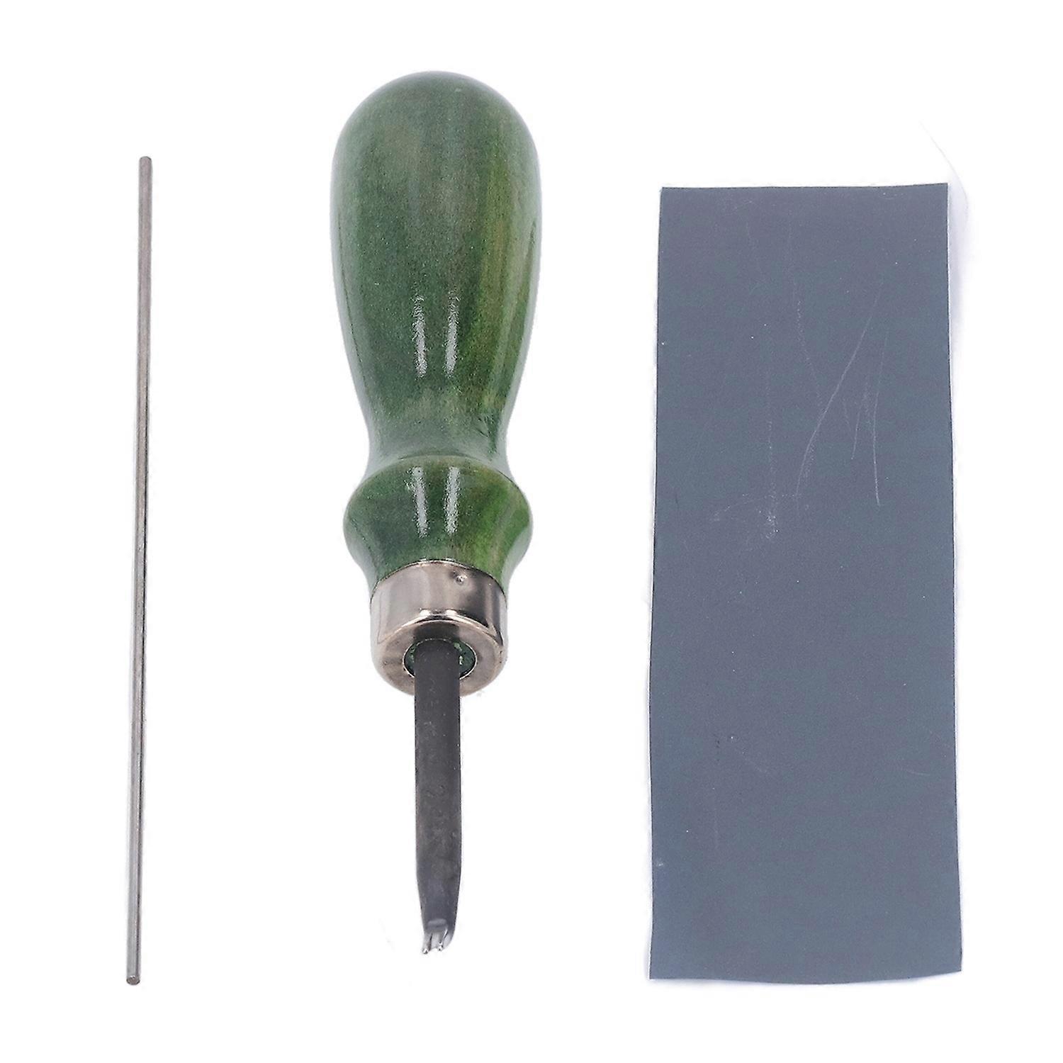 Leather Edge Beveler 1mm DIY Handcraft Incisive Edge Portable Edge Beveler Leather Tool with Wooden
