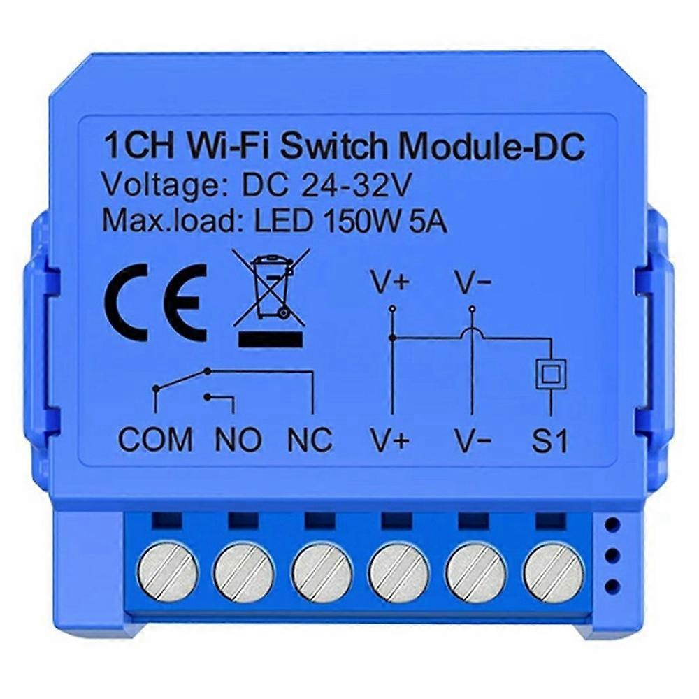 WSM16-DC-1 Channel WiFi Smart Switch Module Tuya APP Zero-Touch - WiFi-DC32V