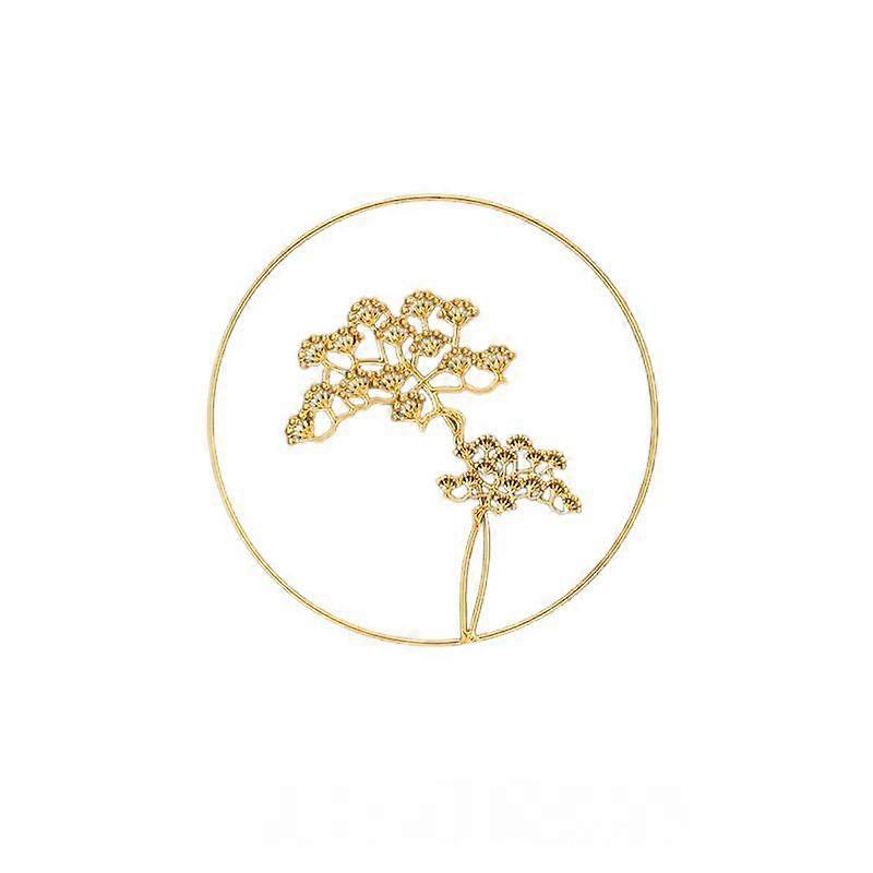 Light luxury metal wall hanging wall decoration living room background wall decoration welcome pine single round A with packaging