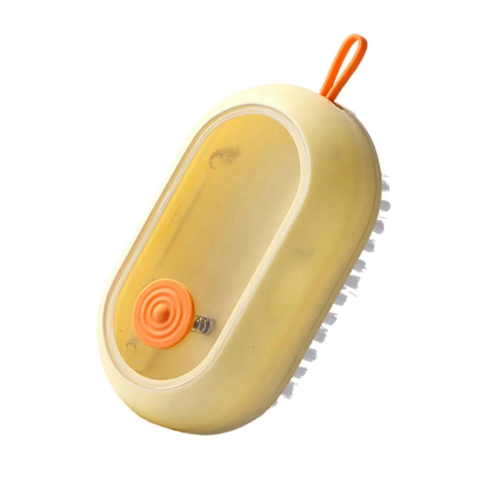 Multifunctional Liquid Shoe Cleaning Brush Reusable Soft Yellow