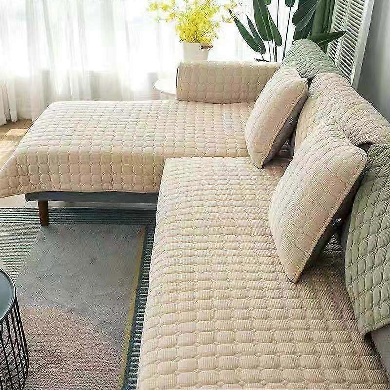 Solid Color Non-slip Sofa Cover Thicken Soft Sofa Towel for Living Room Furniture Decor Sofa Slipcovers Couch Covers