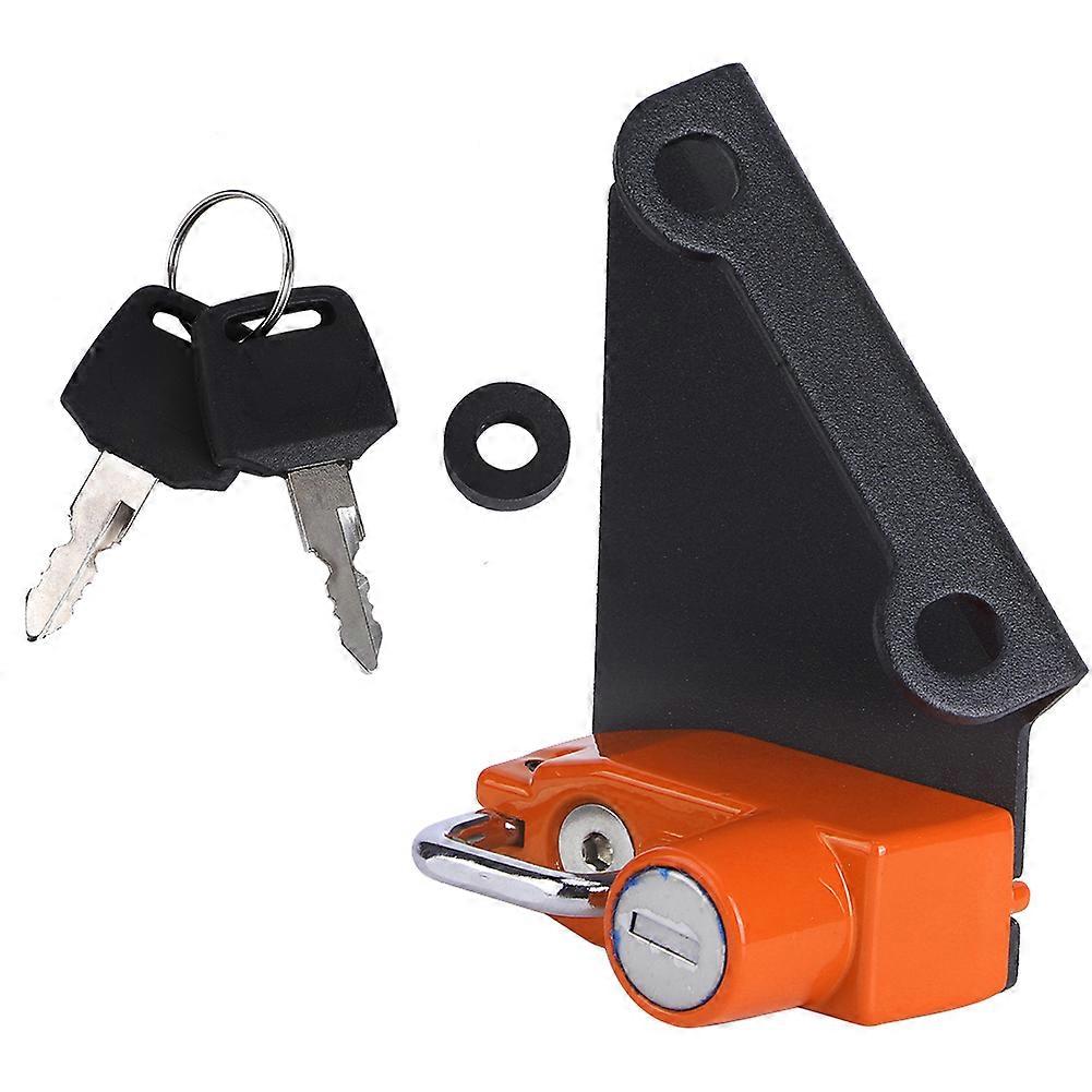 Motorcycle Anti Theft Helmet Lock Left Side Fits for Yamaha YZF R1m R1s R6(Orange )