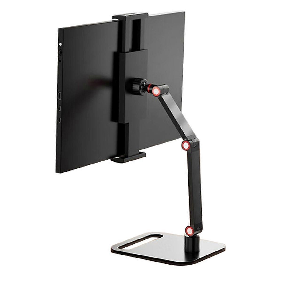 Portable Monitor Stand, Universal Metal Desk Holder,16 Inch Universal,Desktop Flat Bracket for Live Broadcast