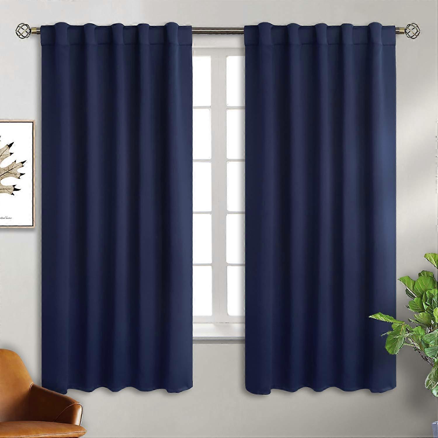 2 Blackout Curtains, 42"x63"