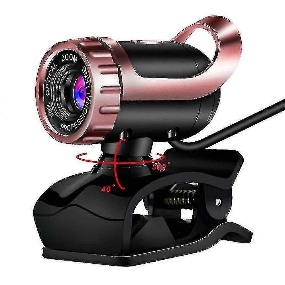 Hd Usb Clip On Webcam Web Camera With Microphone For Desktop Computer Laptop