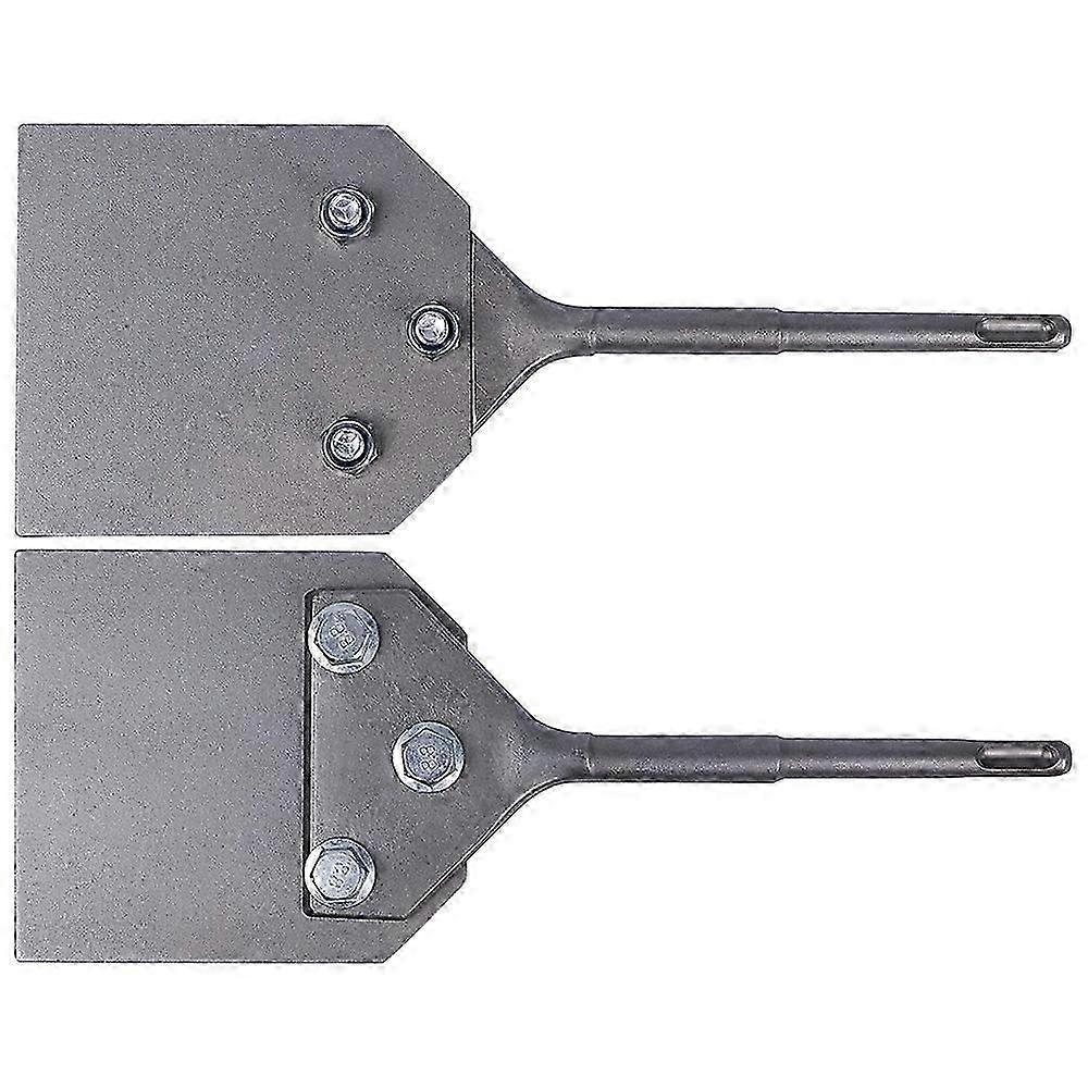4 inch Wide Tile Flakes and Adhesive Removal Blades-Suitable for SDS-Plus Rotary Demolition Hammers