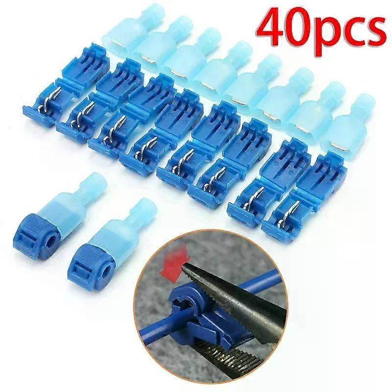Convenient Durable Connectors Wire Crimp Electrical Electricity Plastic Quick disconnect Tool 40Pcs Attachment