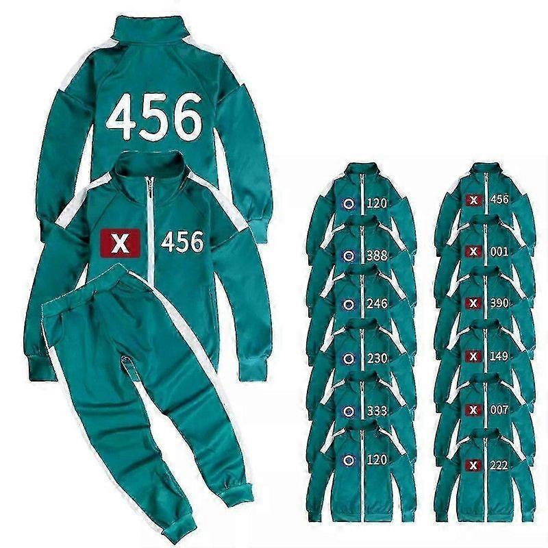 Kids Squid2 Survival Game Cosplay Costume Suits Suits Tracksuit Jacket Pants - Available Specifications
