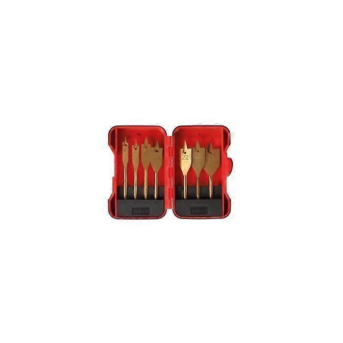 Flat wood bit set - PEREL - 7 pcs - Titanium