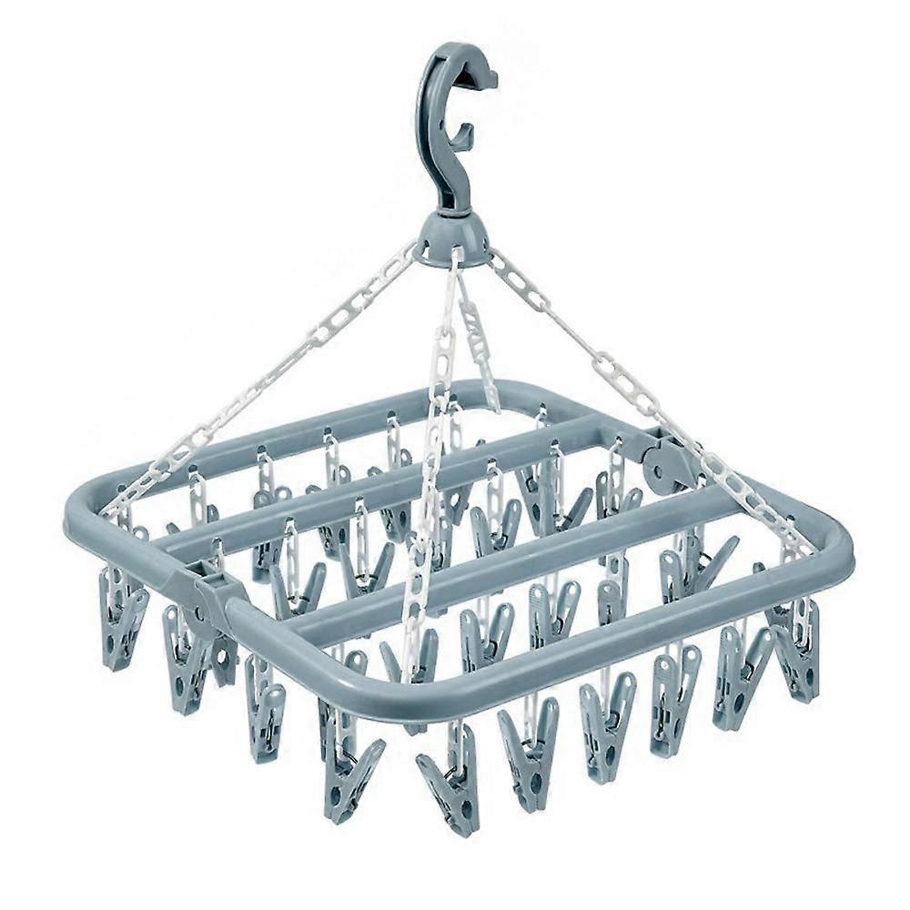 Foldable Clothes Drying Hanger for Laundry Room, Space-Saving, Adjustable, Indoor Use, Lightweight Design