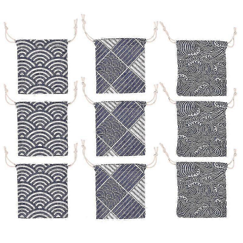 9pcs Present Drawstring Pouch