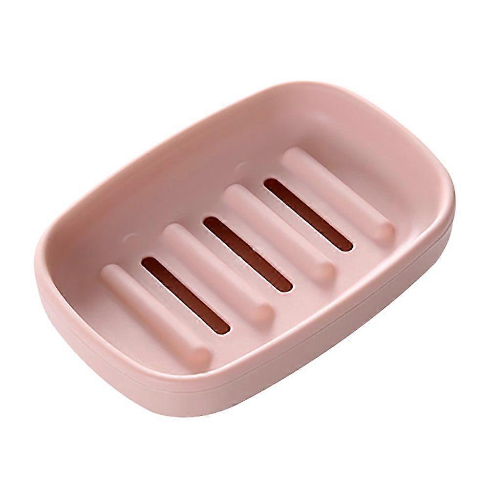 Plastic Soap Case Holder Soap Container Self Draining for Bathroom Kitchen Pink