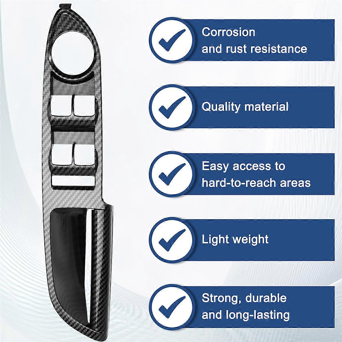 Door Window Lock Lift Switch Panel Trim Cover Compatible With Ford