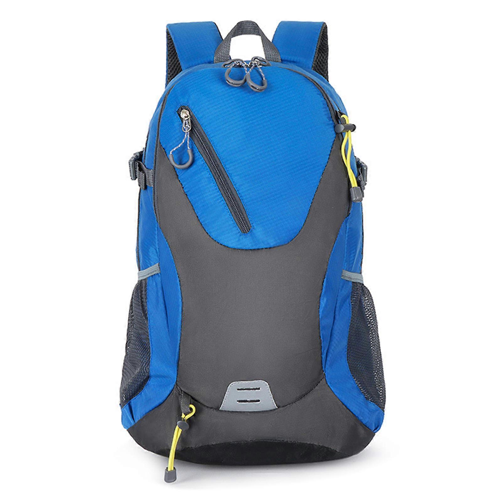 40L Daypack Splashproof Backpack for Women Men Camping Hiking Climbing Riding Breathable Large Capacity Travel Daypack  Sky Blue