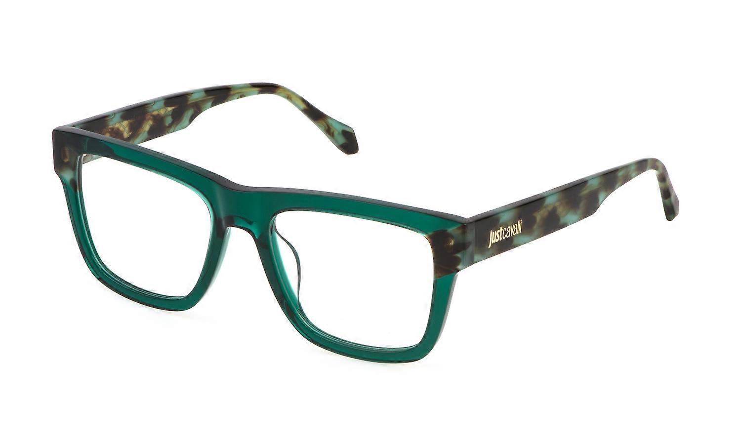 Eyewear Frames Just Cavalli VJC114V 0998 Green Transparent LUCIDO 53/18/145 MAN