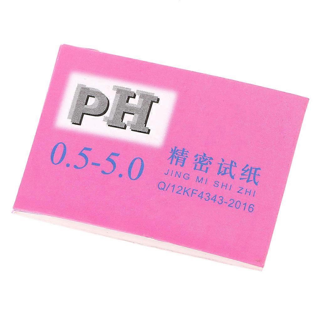 Strips pH Alkaline Short-range 0.5-5.0 Indicator Litmus Paper pH Test Strips for Water Soil Testing Pet Food and Diet White