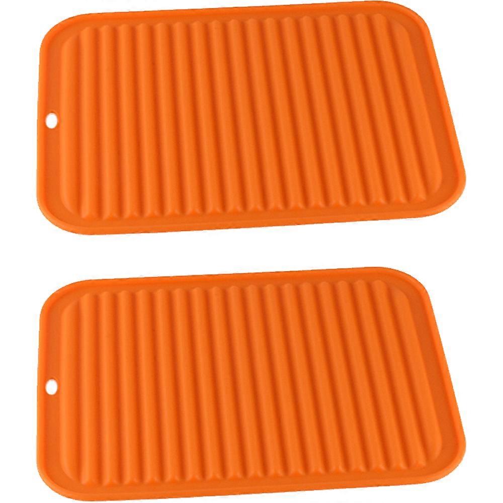 Flexible Silicone Dinnerware Drying Pad, Multi-purpose Heat-resistant Mat