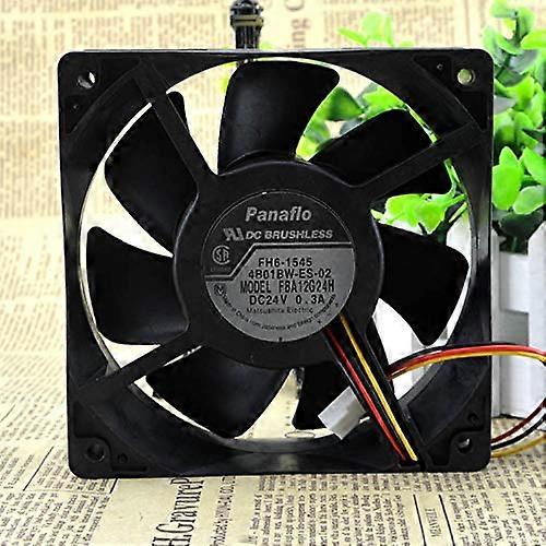 FBA12G24H 24V 0.3A 12038 Inverter Cooling Fan, 3-Wire, High Performance, Durable Design for Enhanced Cooling Efficiency