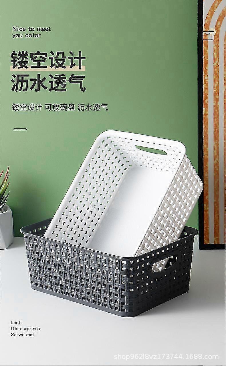 2pcs Organizing Baskets Household Storage Boxes Kitchen Sundries Storage Boxes