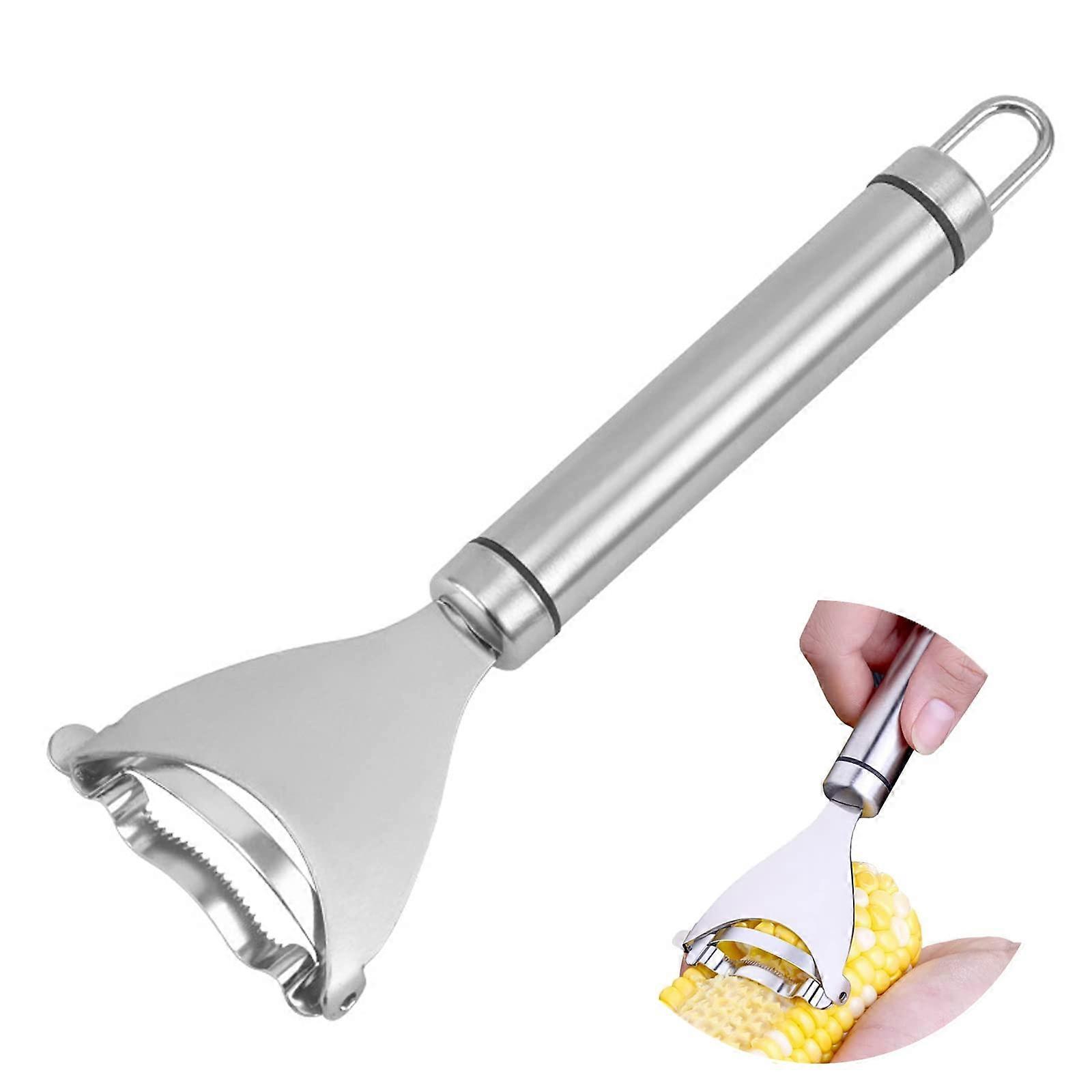 Egyptian peeling, stainless steel corn blend with ergonomic handle, Egyptian seed extraction tool