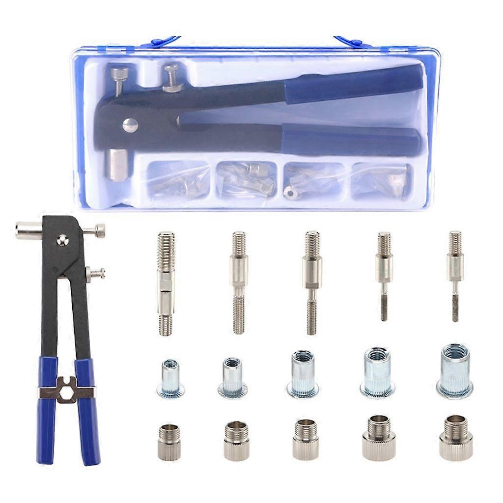 86 Pcs Rivet Nut Tool Set Riveter Tool Set 3/4/5/6/8 Rivet Guns Kits