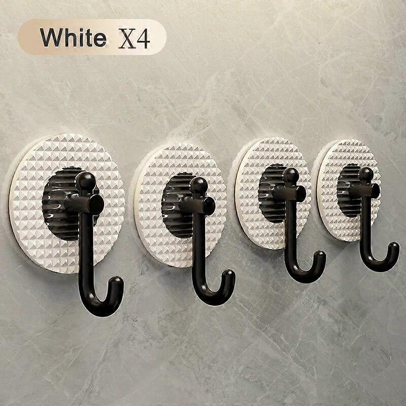 4Pcs πολυτελής γάντζος τοίχου μπάνιο κουζίνα αυτοκόλλητα άγκιστρα καμία διάτρηση πετσέτα παλτό παλτό κρεμάστρα πόρτα πίσω βασική τσάντα γάντζους σπίτι διακόσμηση