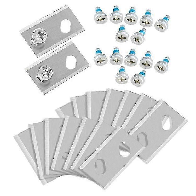 16 stk. rustfrie stålblader til Robomow RK plenrobotklipper, reserveblader, 32*18,6*0,9 mm