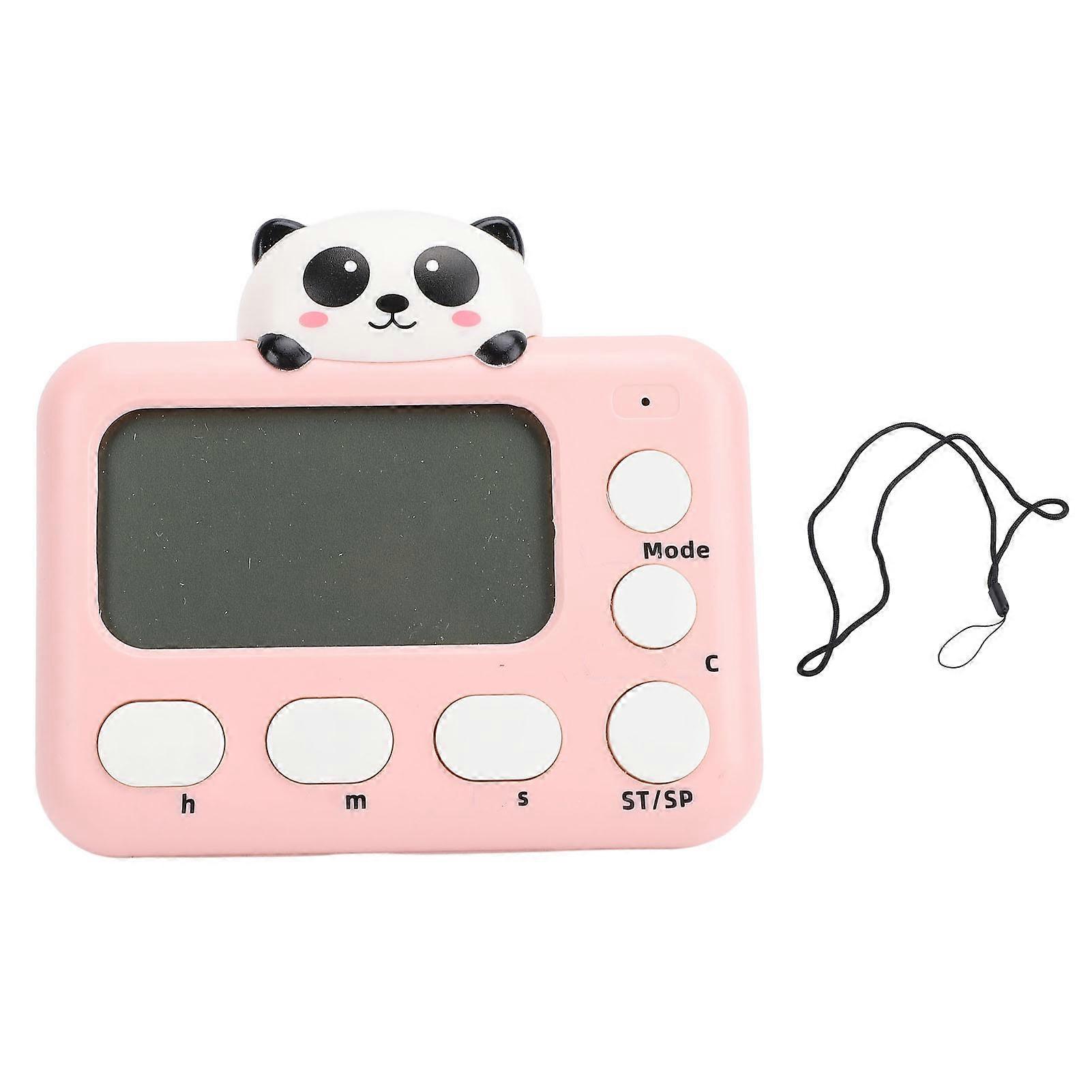 Digital Kitchen Timer LCD Display Multifunctional Portable Cartoon Cooking Timer for Studying Panda