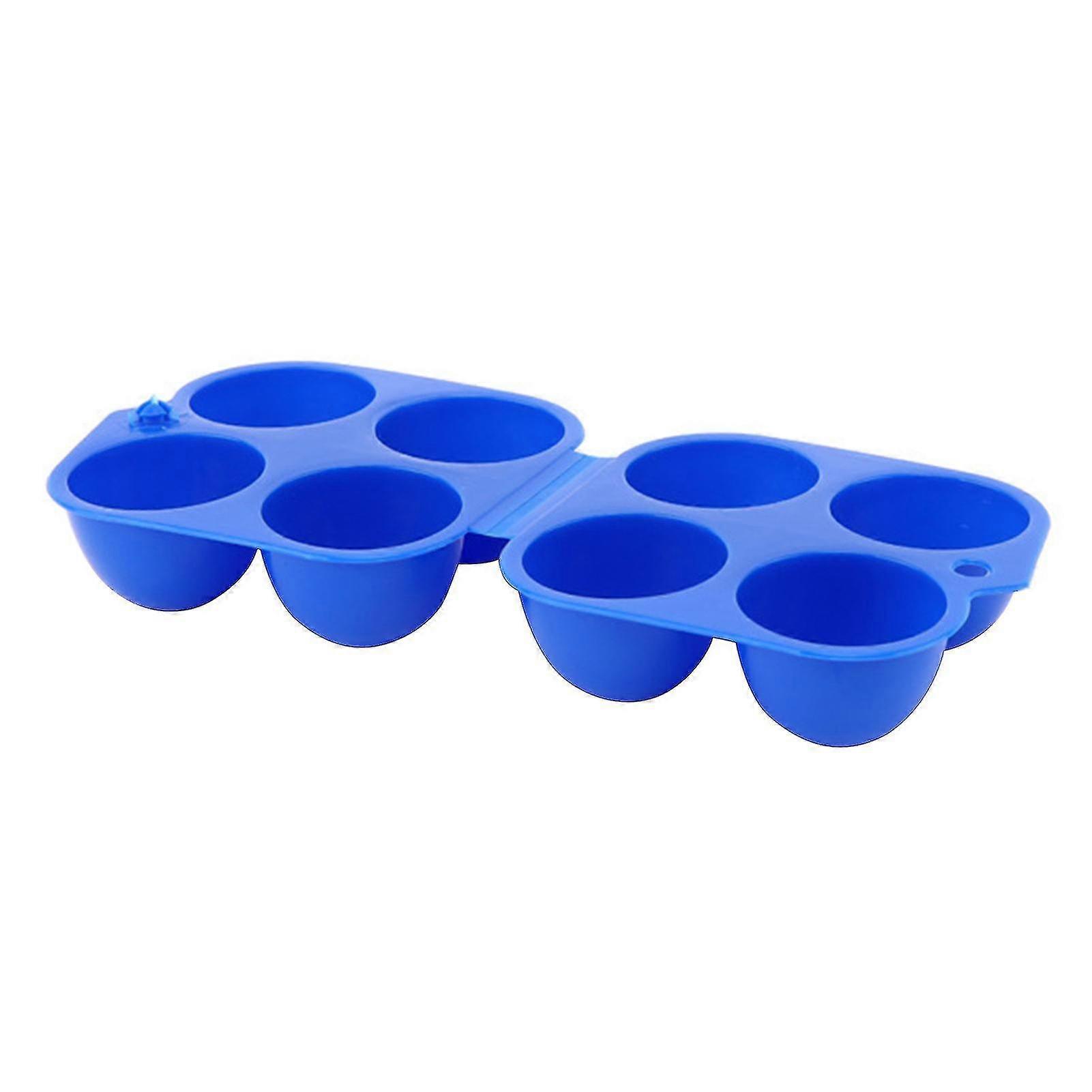 Portable Non-slip 4 Hole Egg Storage Container For Outdoor Camping
