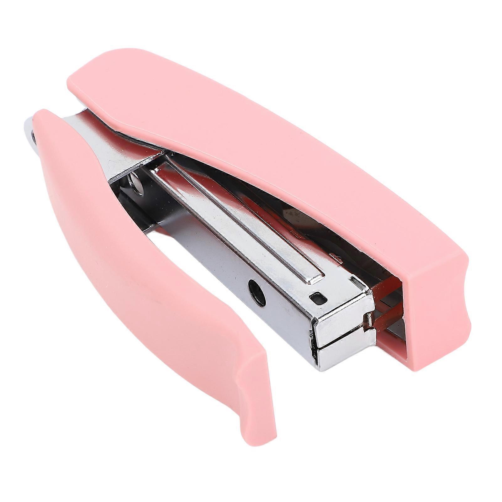 Desktop Stapler 20 Sheet Capacity 2 Binding Modes Portable Stapler for Office School Rose 
