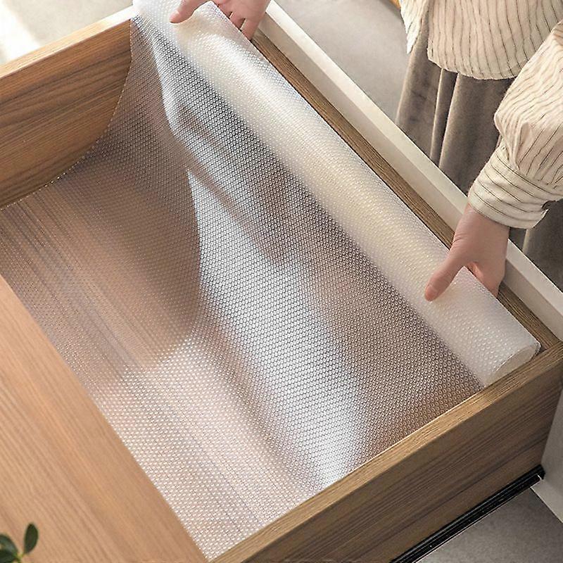Shelf Liners Drawer Liners Cabinet Liners Non-Adhesive Non-Slip EVA Clear Mats for Refrigerator Drawer Shelves Cabinet Storage Kitchen Rug Mats and De
