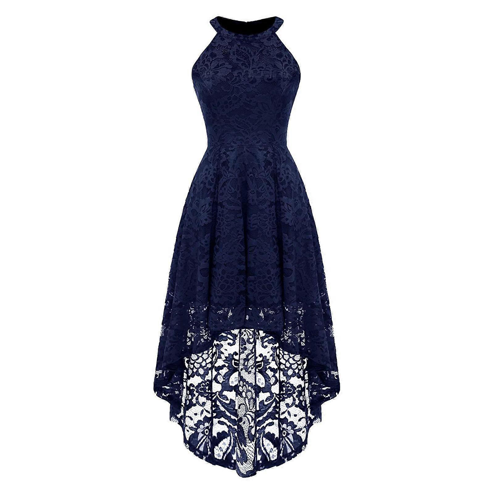 Bestseller-Jurk Avond Bruiloft Dame Vrouwen Kant Mouwloos Midi Jurk Dames  Cocktail Avond Feest Jurk Kerst Feestjurk