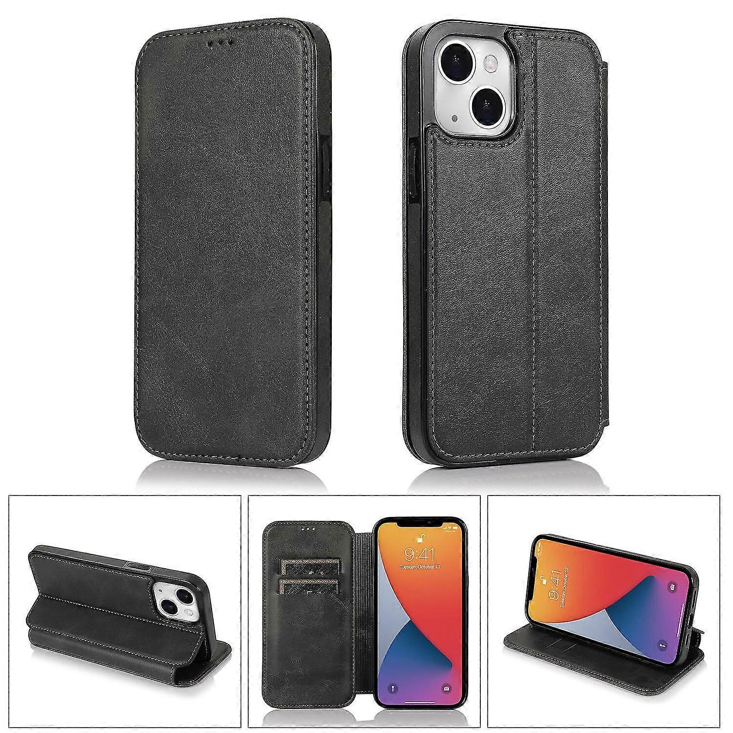 13 Mini Case Leather Wallet Flip Phone Case