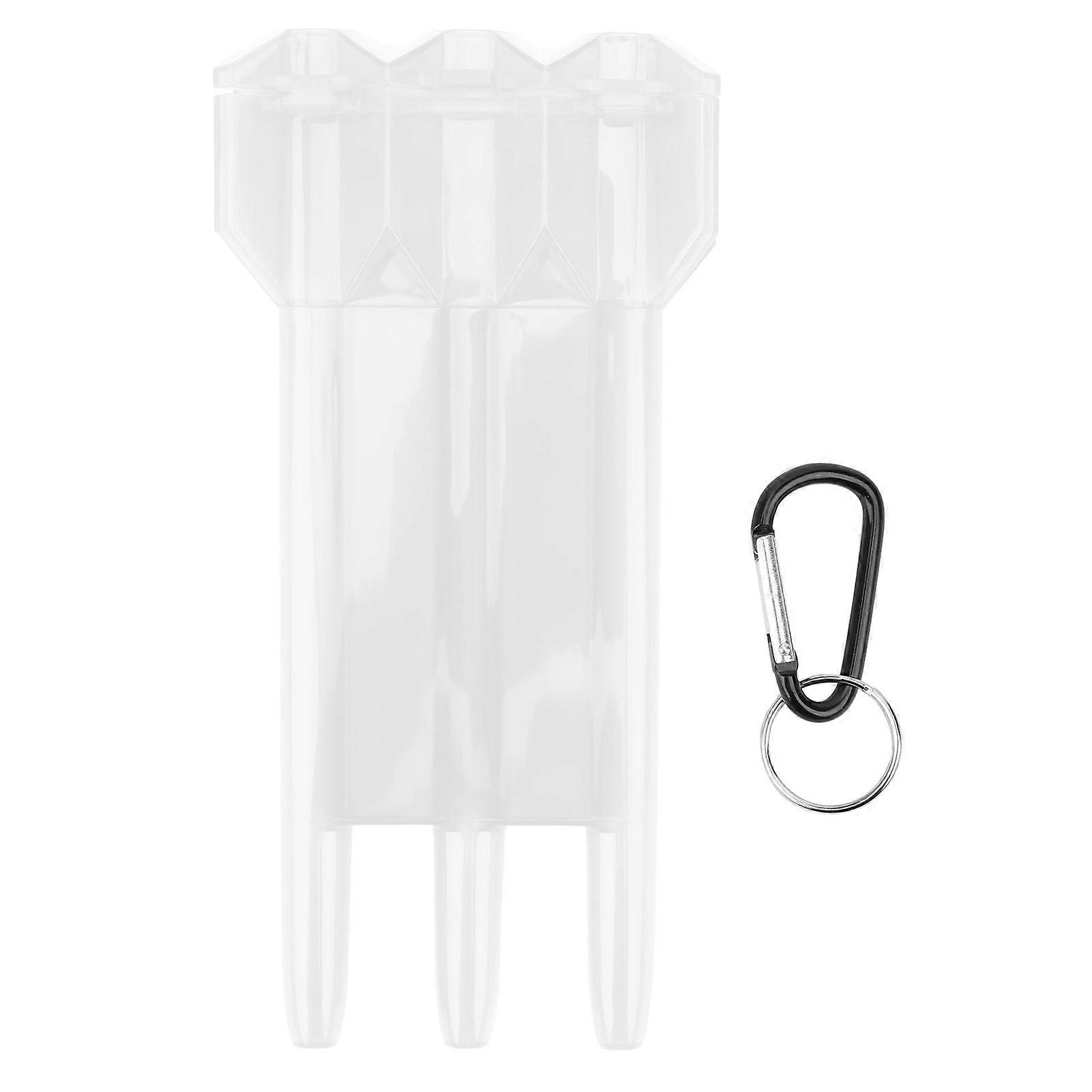 Universal Portable Dart Box ABS Case 3 Sleeve Storaging W/Aluminium Alloy Hang BuckleTransparent