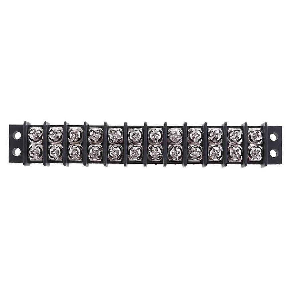 Terminal Block 30A 12 Circuit Marine DC -Plated Brass Boat