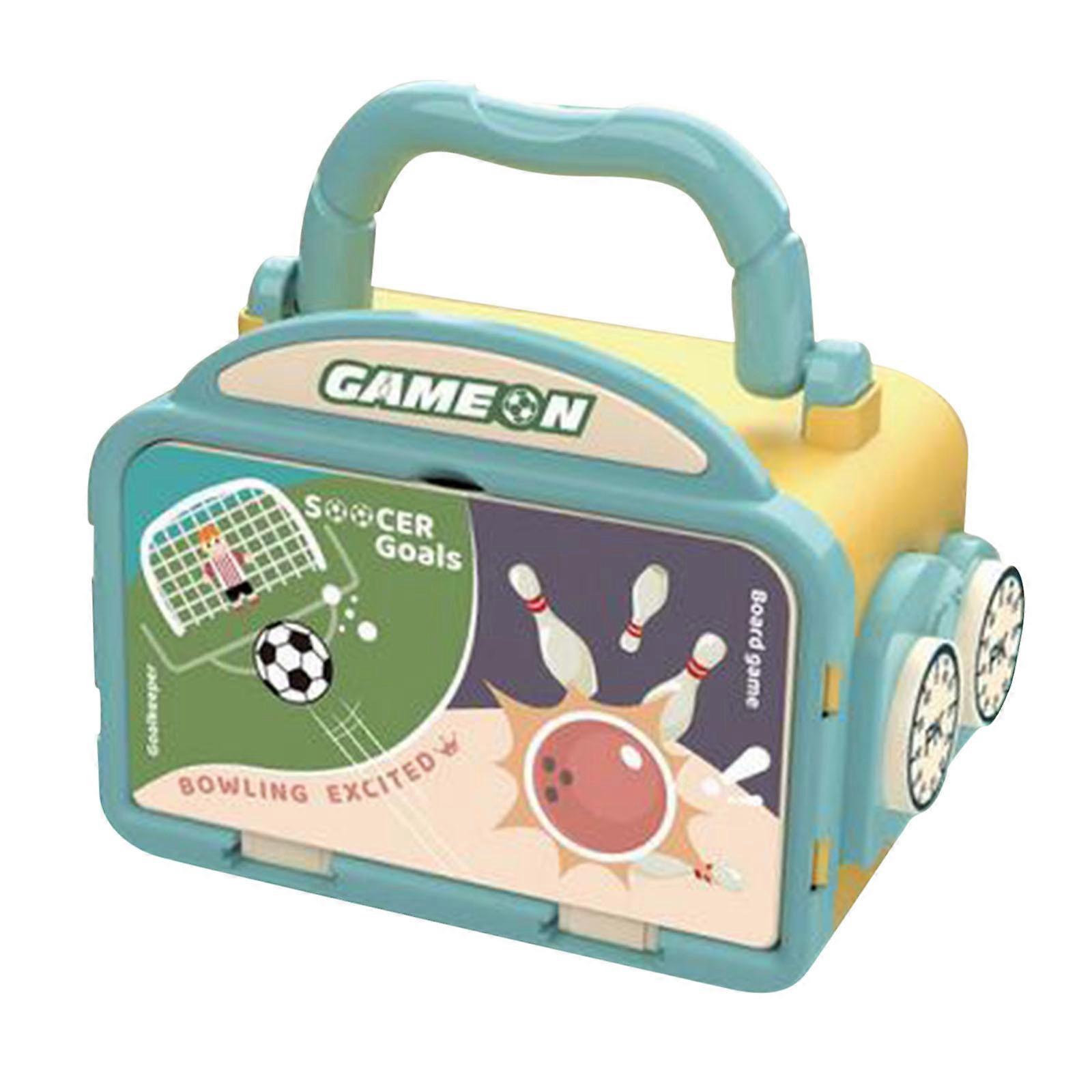 Children's Two In Table Game Bowling And Football Carrying Case Parentchild Interactive Educational Toys LA3287