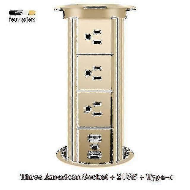 Automatic Pop Up Socket Eu Fr Uk Us Universal Standard Plug Adapter Lift Smart Home Appliance Usb Ty