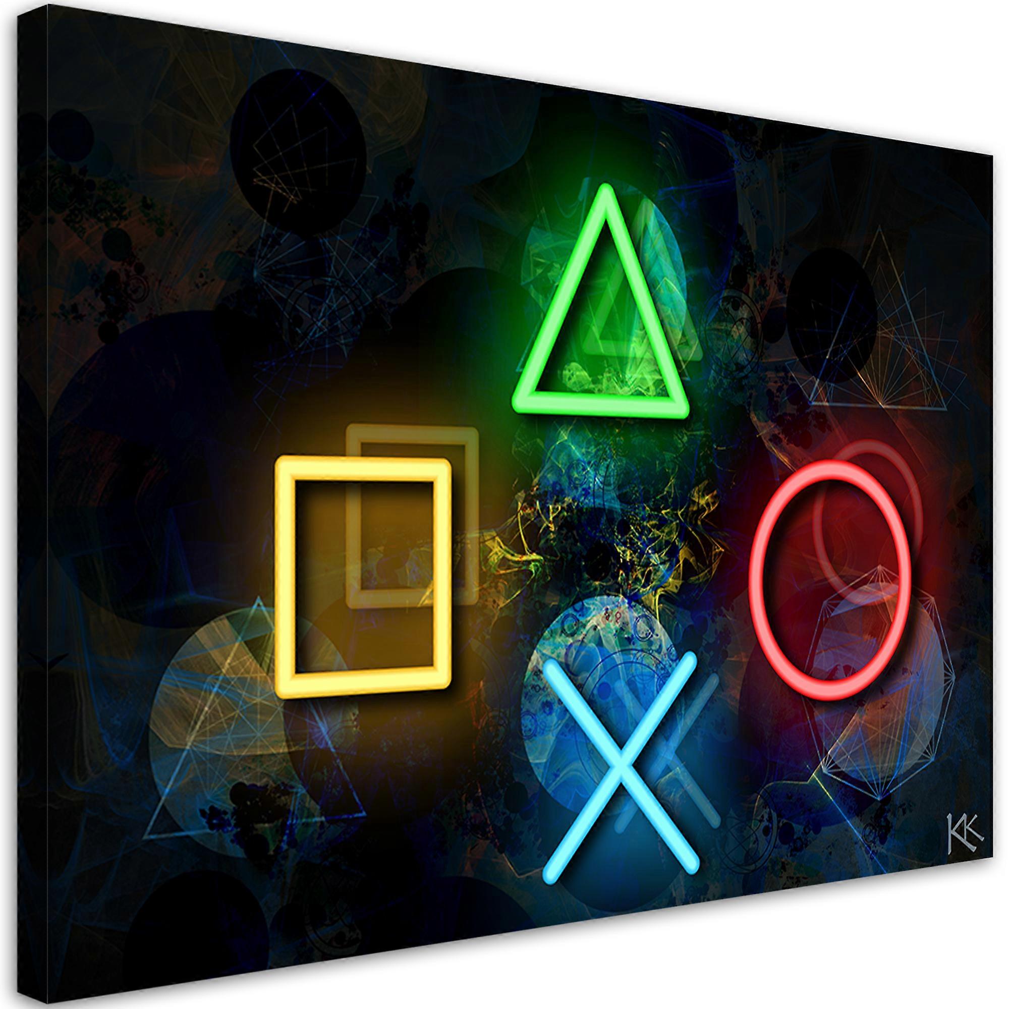 Canvas print, Knoppen voor de controller - 100x70