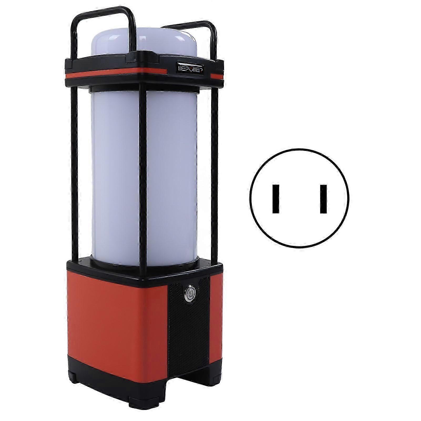 30W Portable Emergency Light With Bluetooth Speaker Lithium Battery Camping Light 222w/h 100240v Us Plug