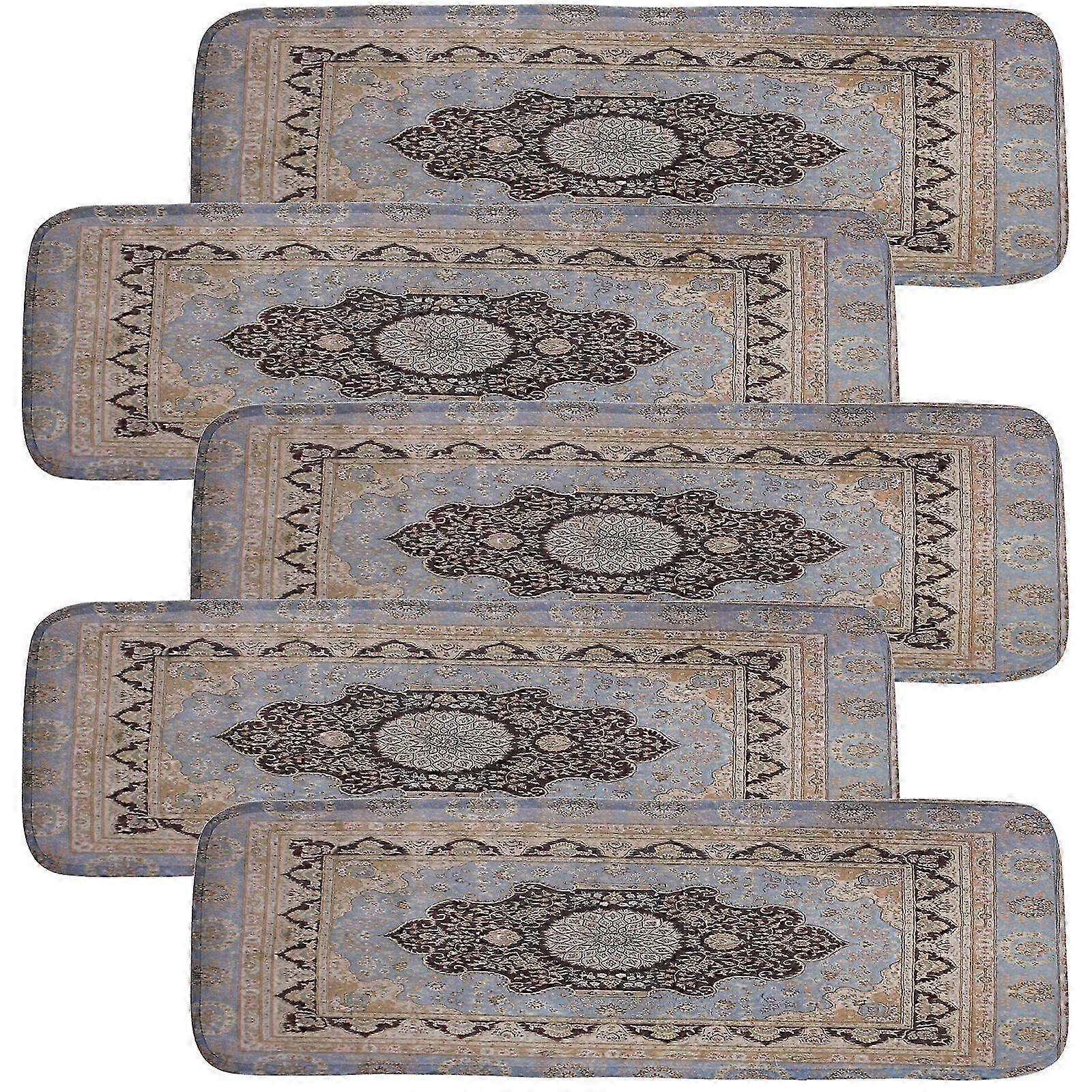 Rutschfester Treppenteppich mit Kleber abwaschbar