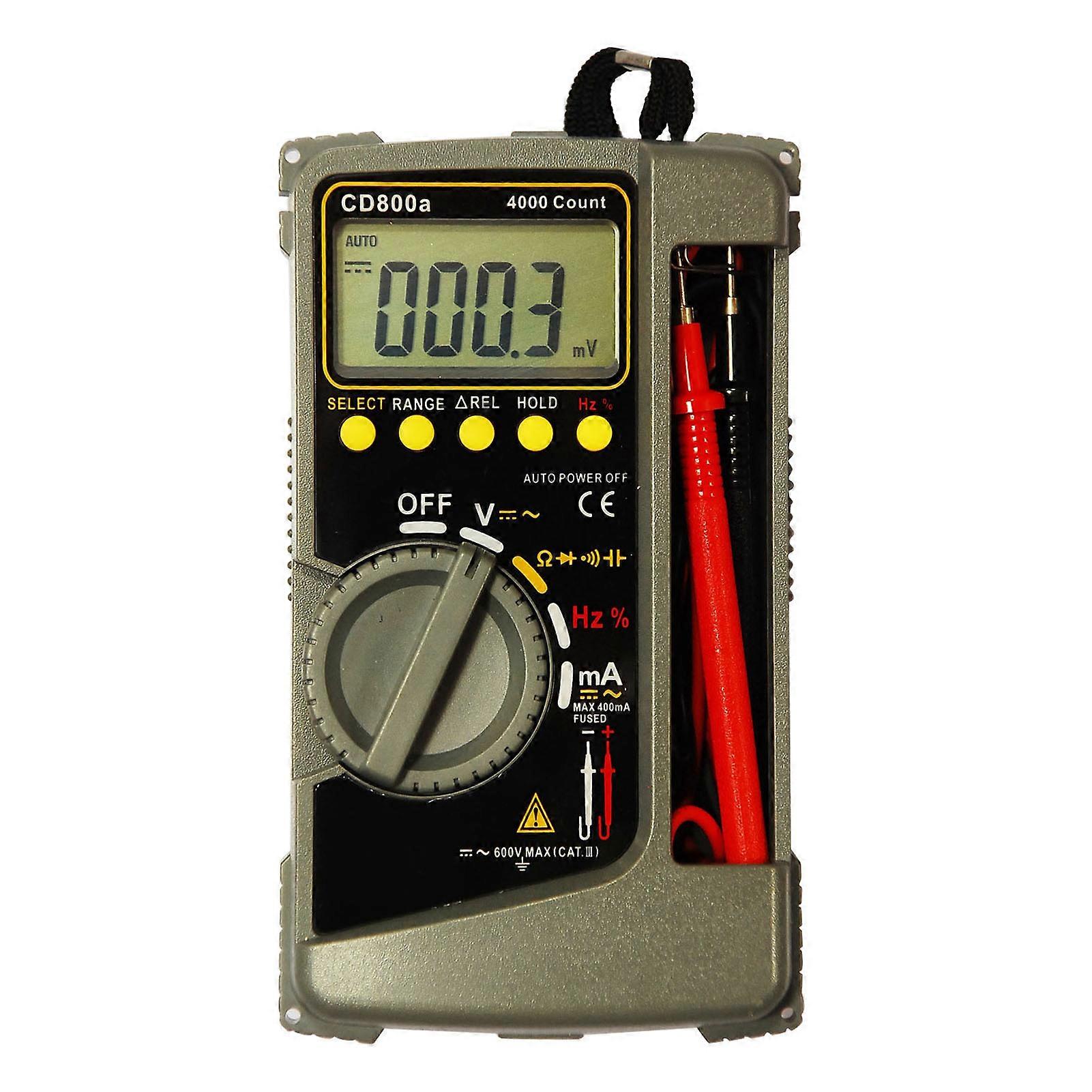 Digital ABS Wear Resistant Anti Shock Handheld LCD Display Multimeter for Electrical Testing