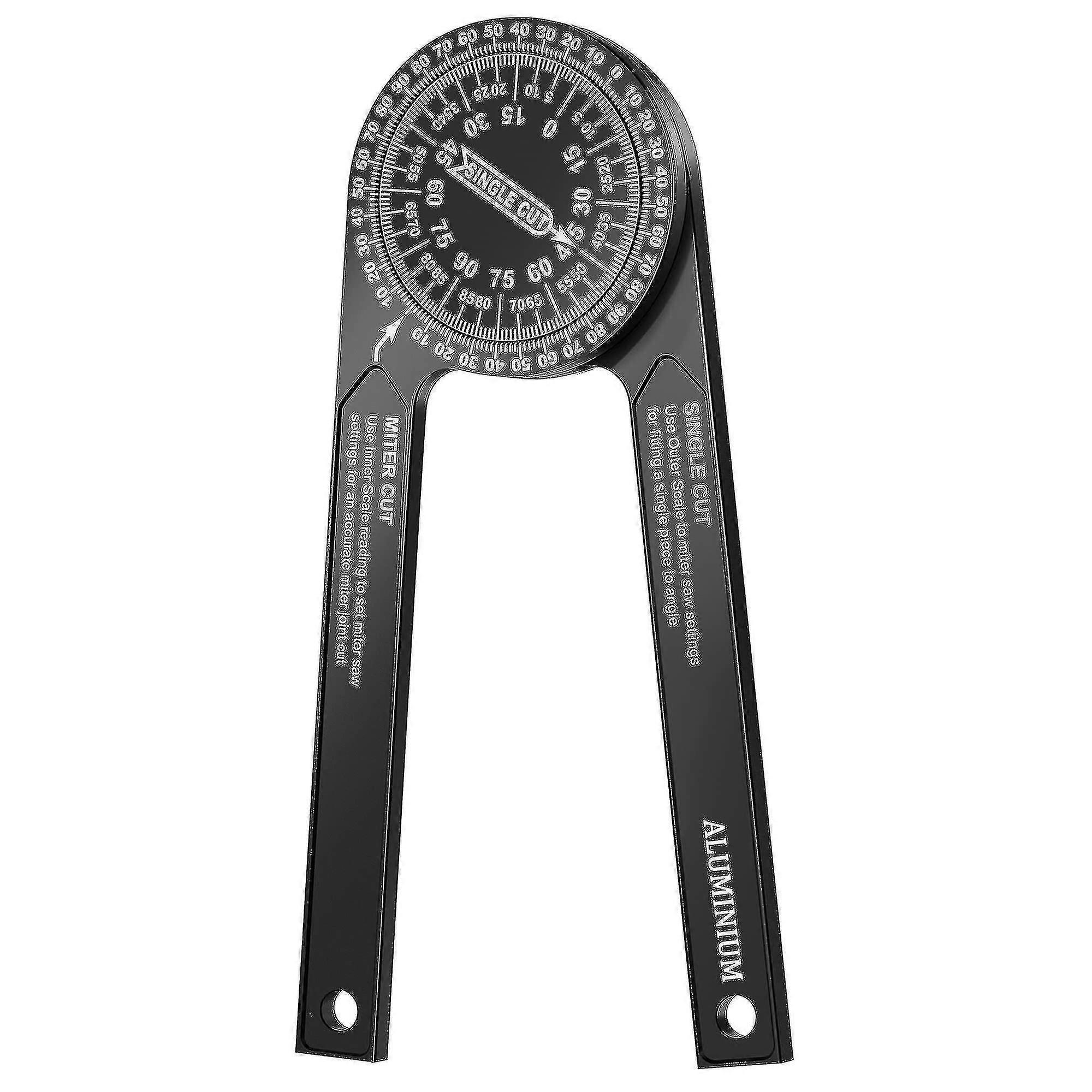 Miter Saw Protractor Angle Finder Tool, 7 Inch Aluminum Mitre Protractor
