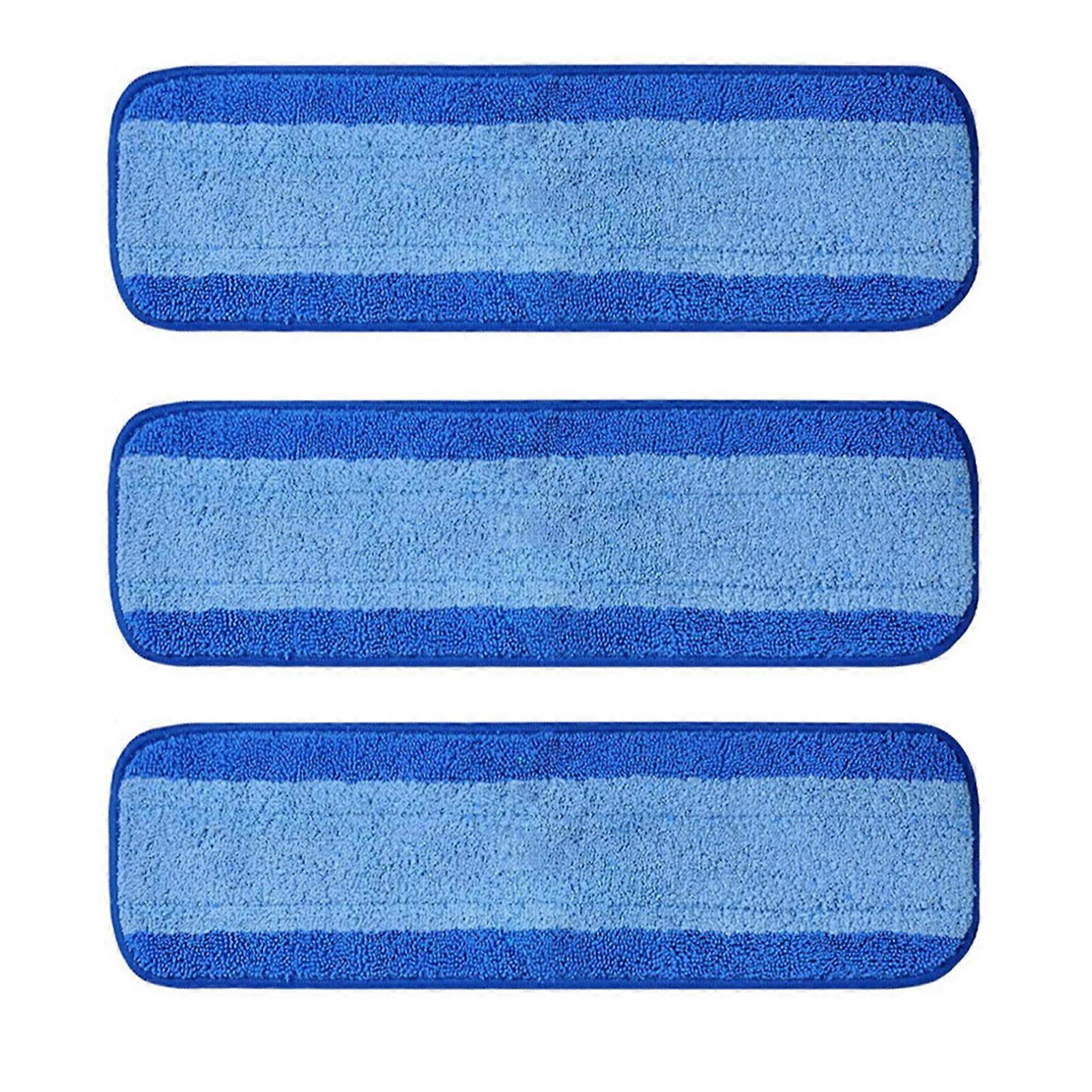 3Pack Microfiber Cleaning Pad 18inch Replaceable Mop Pad Refills Washable & Reusable Mop Refills Pad for Mop