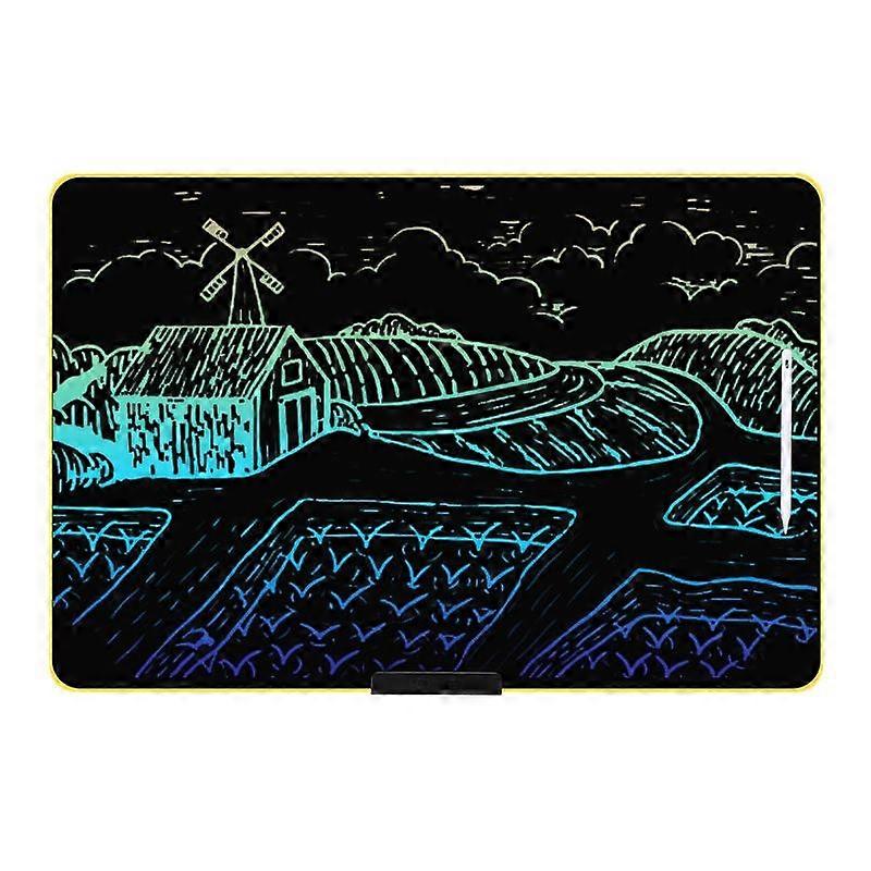 Caçoa a prancheta de desenho do LCD 28 polegadas amarela/escrita da cor